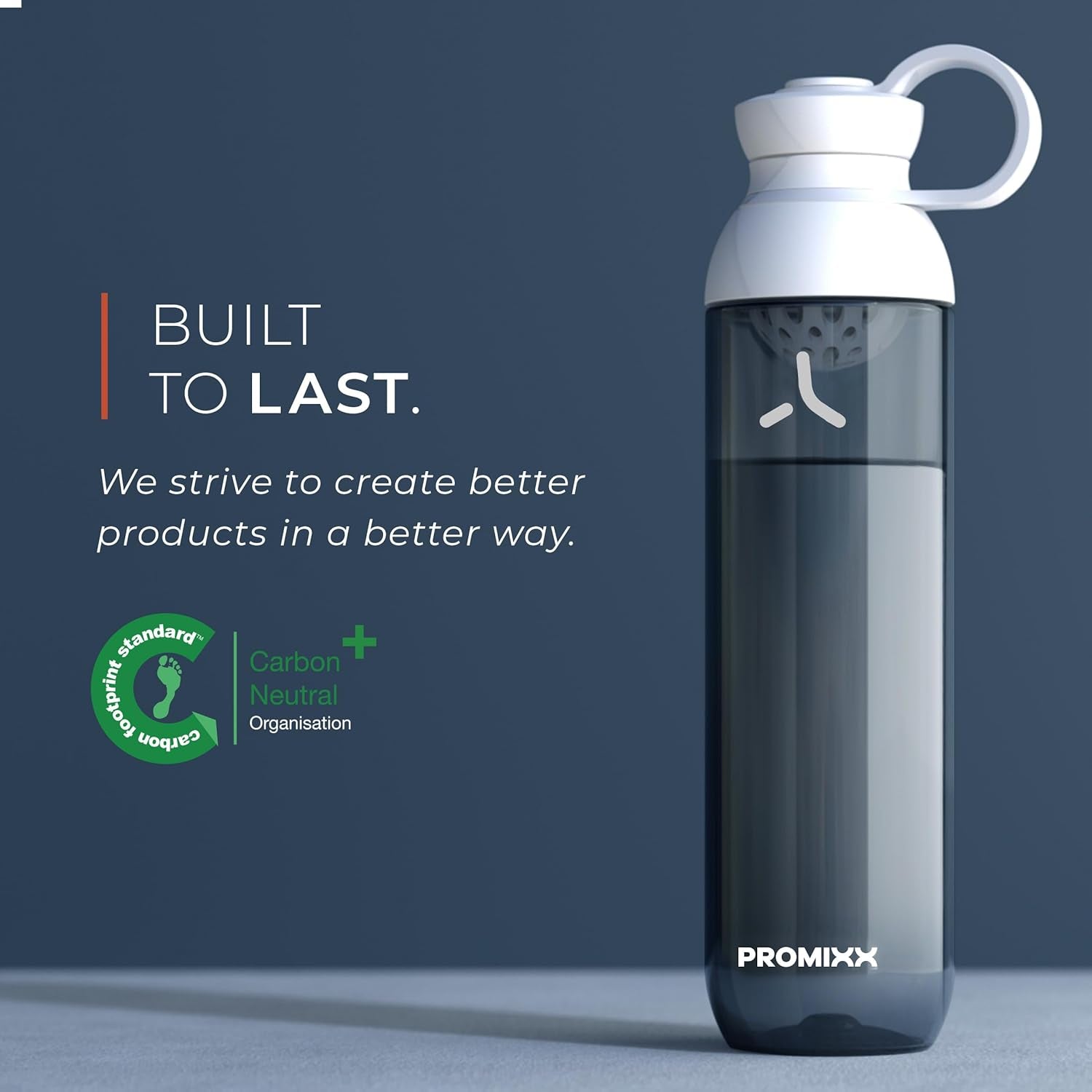 FORM Protein Shaker Bottle - a Premium for Shakes Infusions and Hydration Durable Gym Bottle, Leakproof Lid, Odorless 26Oz (Graphite Gray), (PRO-P-S2-760SHAKER-GGCG)
